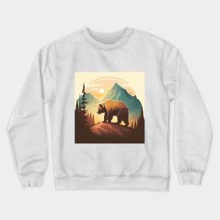 Bear art Crewneck Sweatshirt